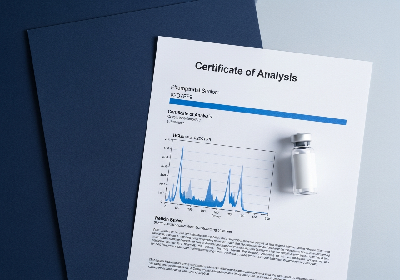 Wholesale Cerebrolysin Certificate of Analysis with HPLC chromatograph chart