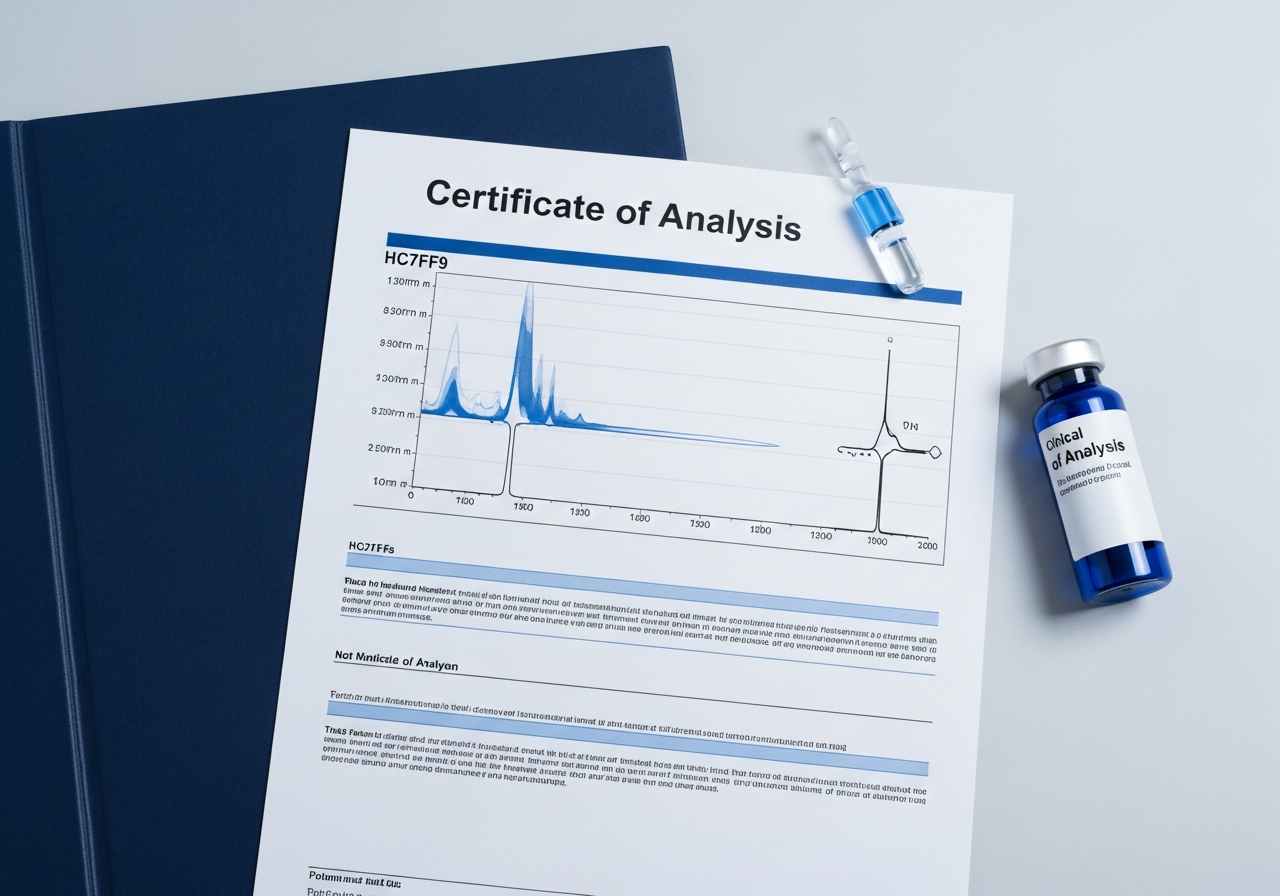 Wholesale GHK-Cu Certificate of Analysis with HPLC chromatograph chart