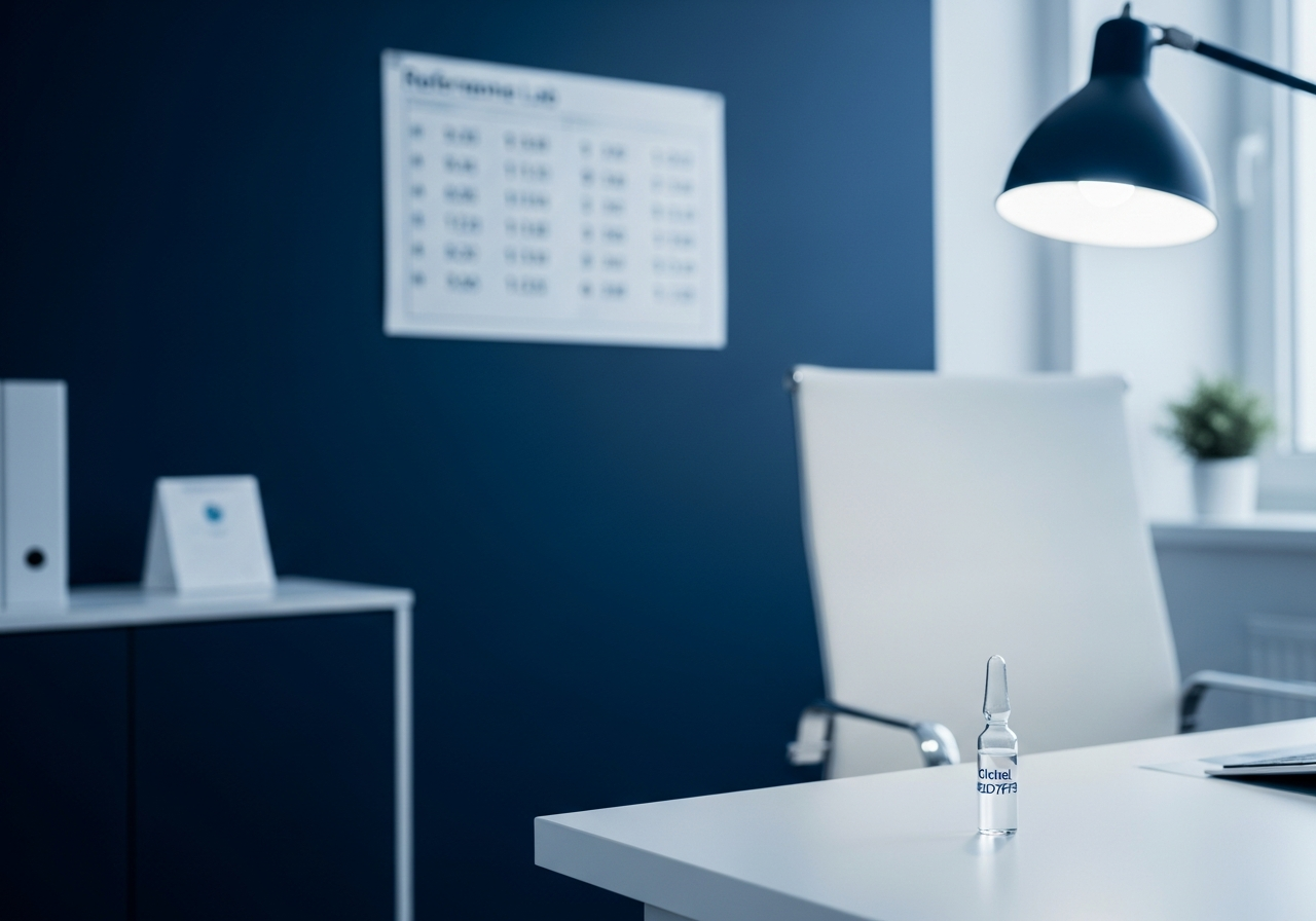 Hormone TRT clinic with reference chart