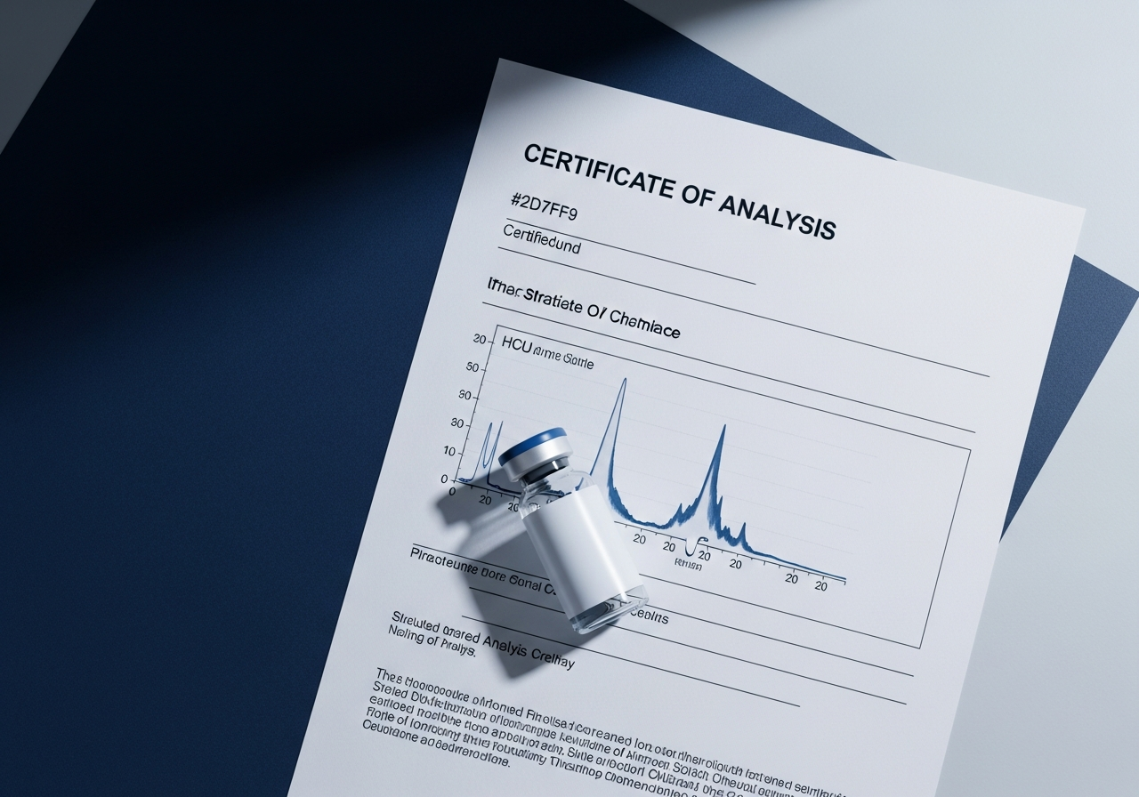 Wholesale Ipamorelin Certificate of Analysis with HPLC chromatograph chart