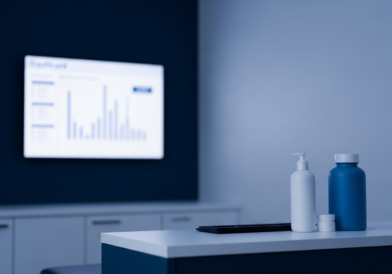 High-end longevity clinic with biomarker dashboard