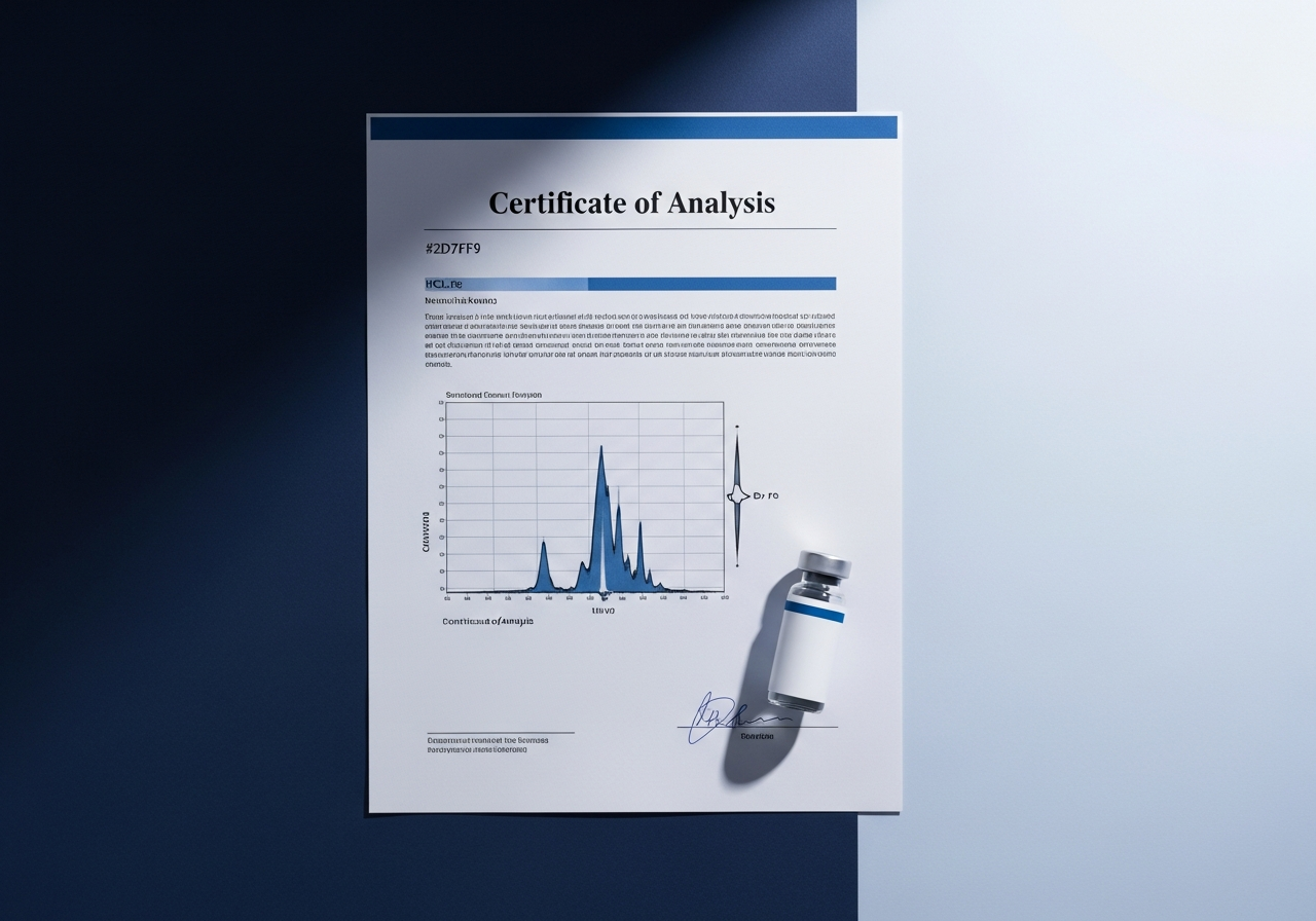 Wholesale MOTS-c Certificate of Analysis with HPLC chromatograph chart