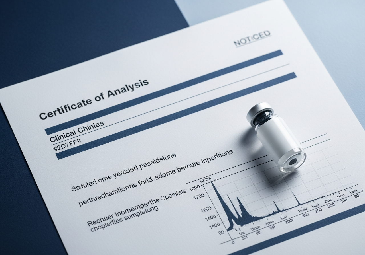 Wholesale Semax Certificate of Analysis with HPLC chromatograph chart