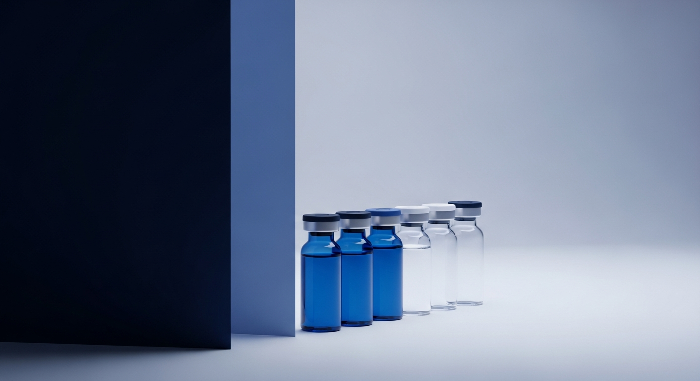 Discreet clinical presentation of sexual health pharmaceutical vials